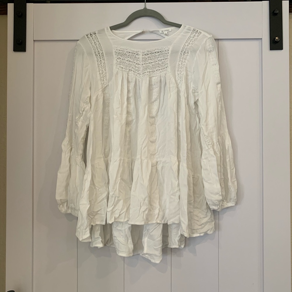 White blouse flowy